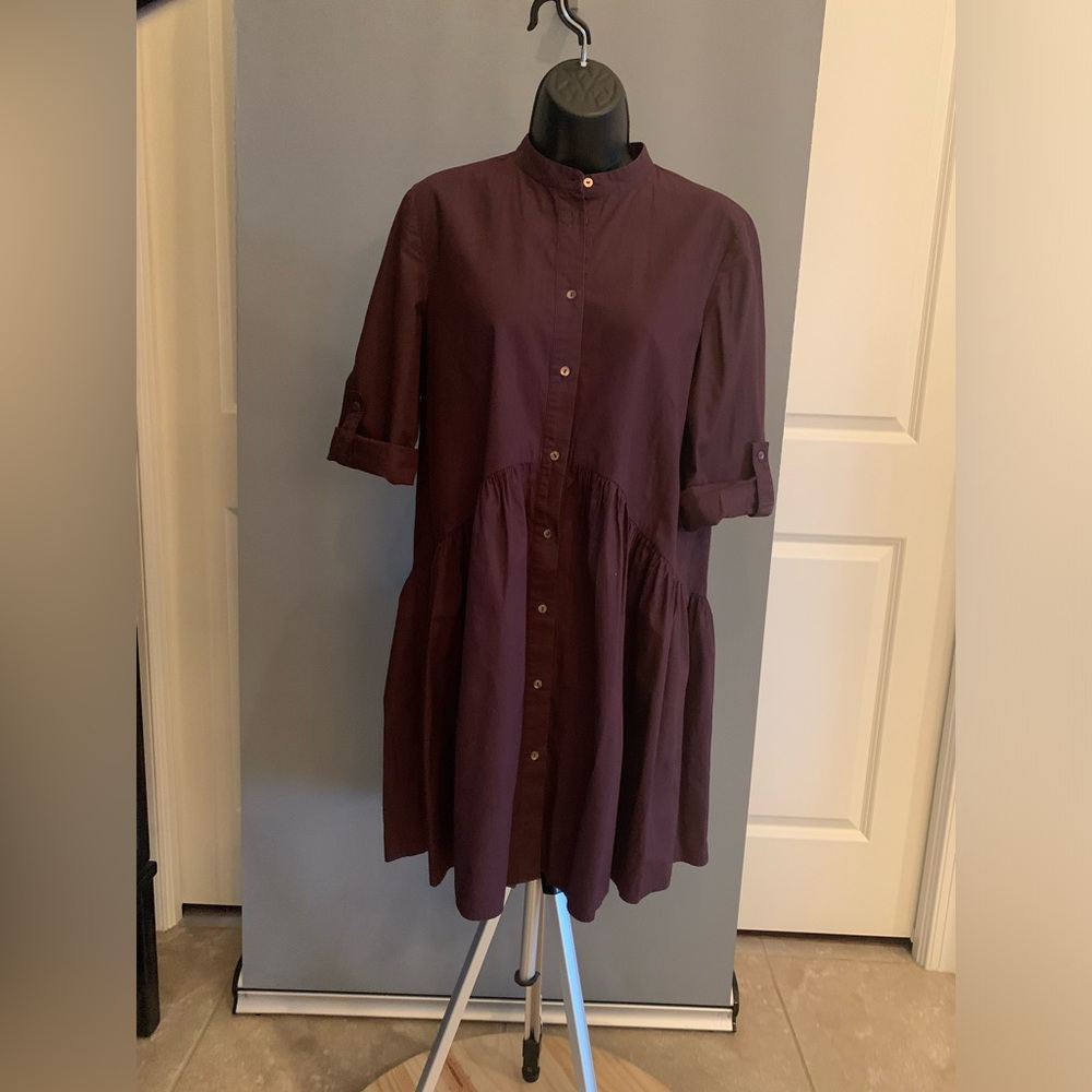 Grape Colored Low-Waisted Dress